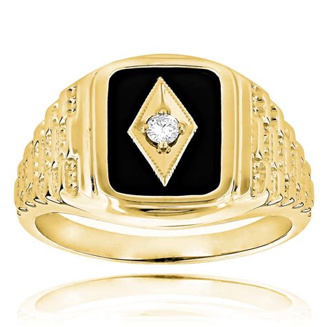 Shop for unique and designer onyx rings from top jewelers around the world at 1stDibs. Global shipping available. ... Natural Diamond Onyx Mens Pinky Ring 14kt Gold. Located in New York, NY. Onyx Pinky. Natural Jet Black Onyx & Diamond ring. ... Natural Emerald Cut Onyx Vintage Style Filigree Ring in Solid 9K White Gold.